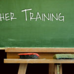 Chalkboard with Teacher Training written on it