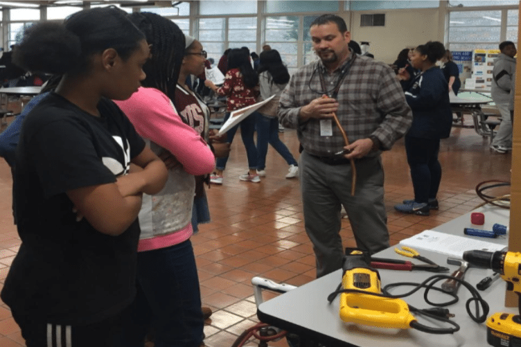 HVACR Instructor with 2 Students