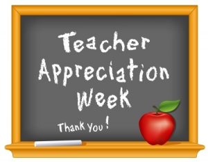 Teacher Appreciation Week on a Chalkboard