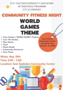 Community Fitness Night Flyer