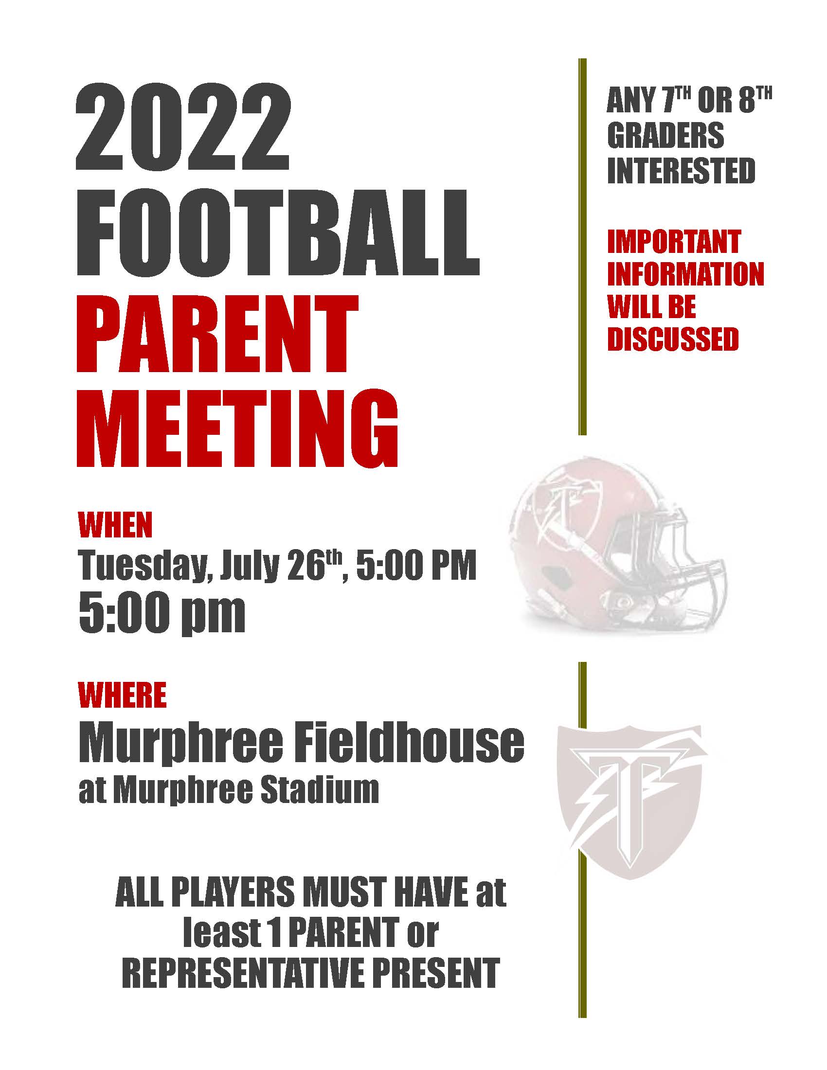 MS Football Meeting