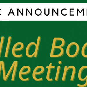 Public Announcement Called Board Meeting