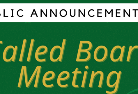 Public Announcement Called Board Meeting