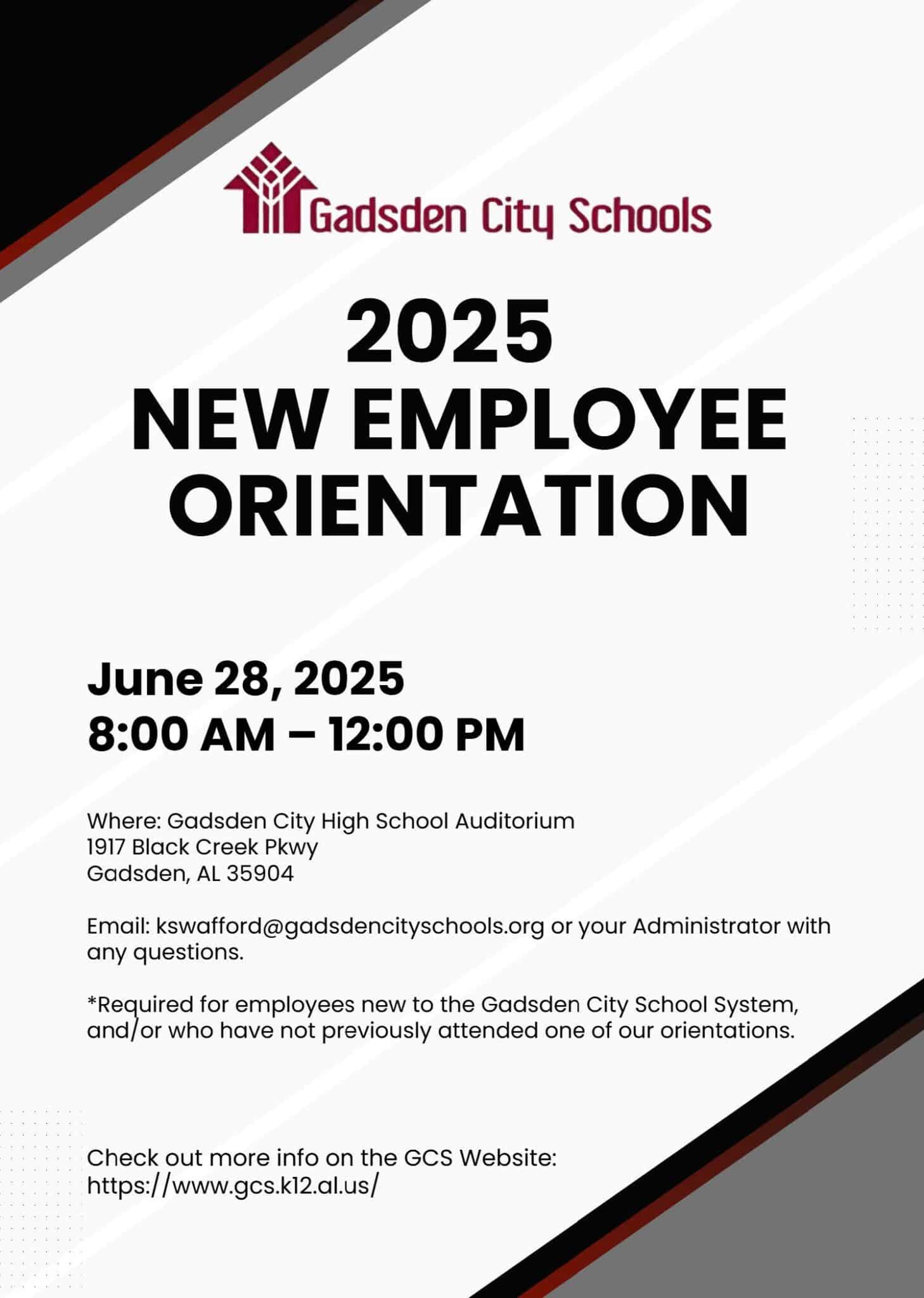 New Employee Flyer 2025