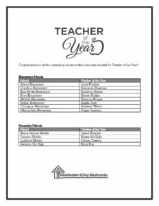 Teachers of the Year 2025.26