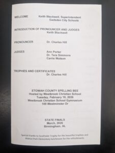 GCS Spellling Bee 2026