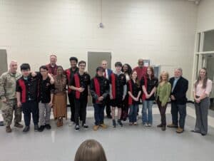 Scholars Bowl Team with BOE members