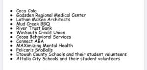 Special Olymics Thanks