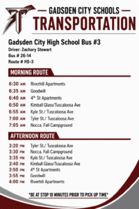 Secondary Bus Route