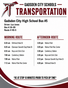 Secondary Bus Route
