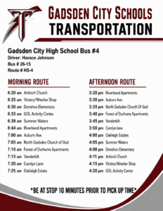 Secondary Bus Route